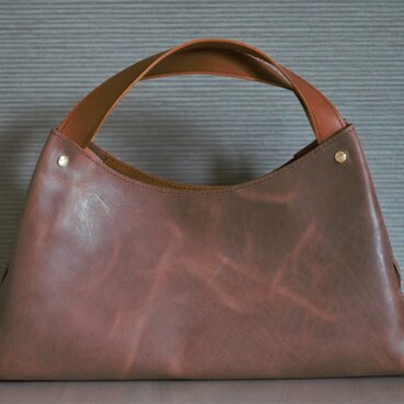 折り込みハンドルの2wayバッグ【カラーオーダー可】