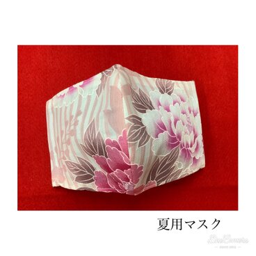 【夏マスク】冷感接触　和美人マスク　大輪