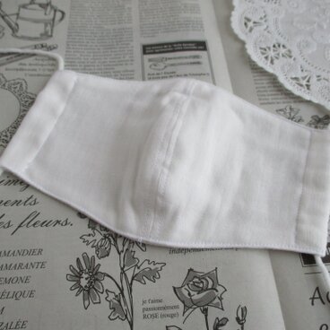 ★ マスク ガーゼ 白 子ども 女性 Sサイズ ★