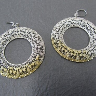 銀製ピアス　circle（L） PY-8-K