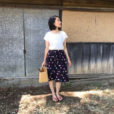 ふんわりギャザースカート