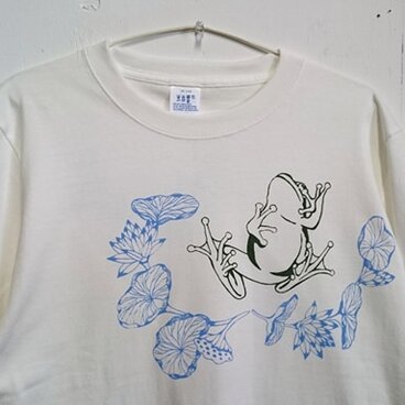 カエルTシャツ adult　/　ひっくりカエル