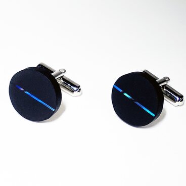 ゆらめくひかり マットver. 漆カフスボタン 【漆・螺鈿】