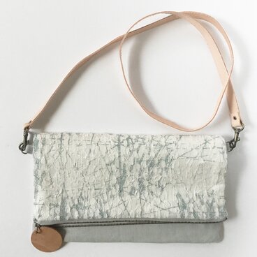 和紙プリントの4wayサコッシュ／ゾウ　WH