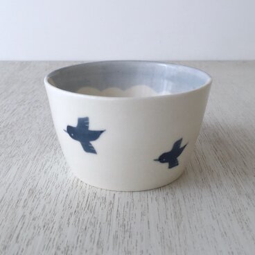 そば猪口/ブルーバード【Japanese Blue】