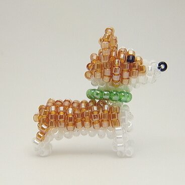 ウェルシュコーギー・ビーズ（ストラップ/ブローチを選択）