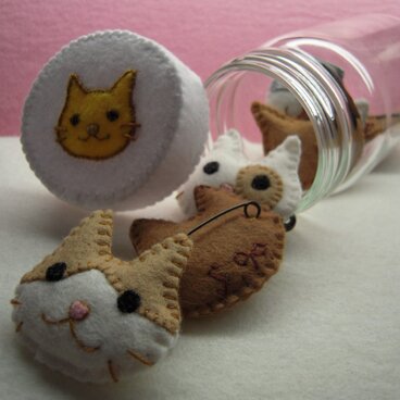 ネコバッチ ノーマル（M）　neko pins