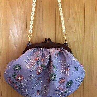 ＊sample品　プラスチックのがま口バッグ