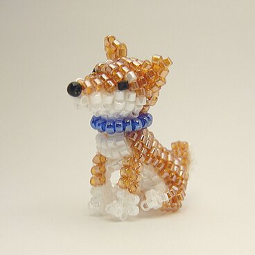 柴犬・ビーズ（ストラップ/ブローチを選択）
