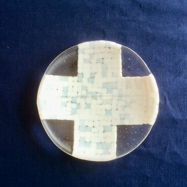 [ 再出品 ]ラウンドプレートM・モザイク・クロス3