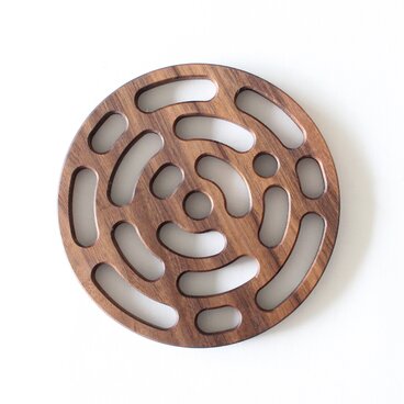 鍋敷き　Black Walnut