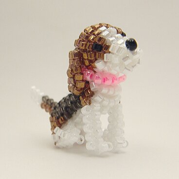 ビーグル・ビーズ（ストラップ/ブローチを選択）