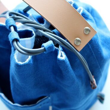 リネン巾着バック