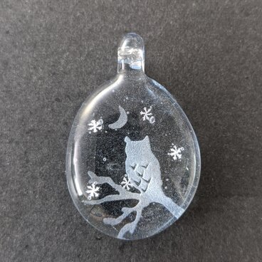ペンダント　よるのもり（ブルーグレー）