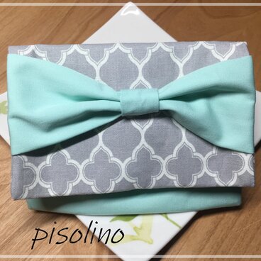 ポケットティッシュケース〜モロッカン柄 /有輪商店（YUWA）生地（gray・green） 〜