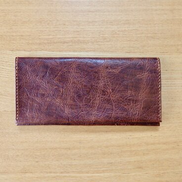 Bokuno! ペタンコ 本革 ウォレット 財布 お札入れ カード入れ「ヴィンテージブラウン」