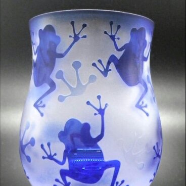 【被せジュースグラス】カエル柄