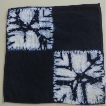 絞り染めタオルハンカチ