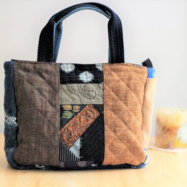 古布を使った　ちょっとそこまでも、おめかしも出来るバッグ　シリーズ