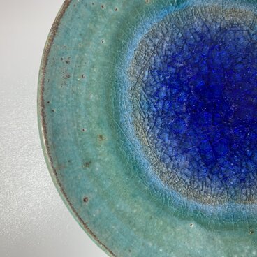 【プレゼントにおすすめ♪】孔雀柄の平皿