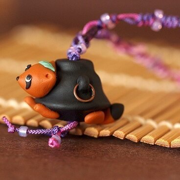 ぶんぶく茶がまの羽織紐