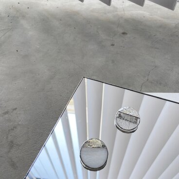 サークルブローチ・気泡ガラス //CIRCLE BROOCH 【a.気泡クリアガラス】