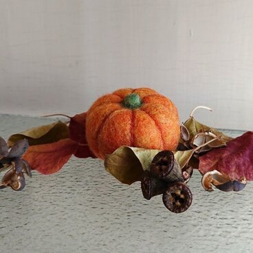 【再販】フェルトのハロウィンかぼちゃ（中サイズ）