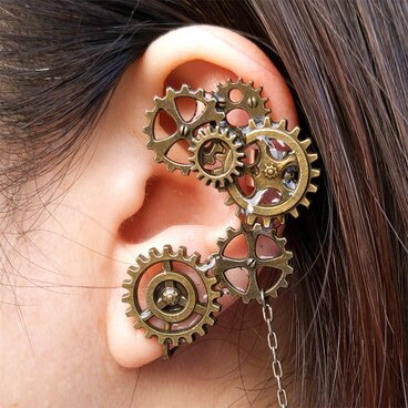 歯車イヤーカフ