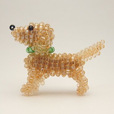 ゴールデンレトリーバー・ビーズ（ストラップ/ブローチを選択）