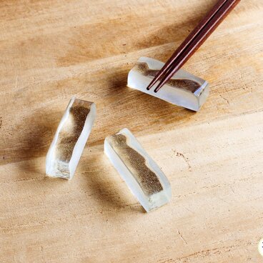 在庫限り：ガラスのカトラリーレスト