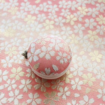 和＊帯生地＊桜マカロンケース【桜色】