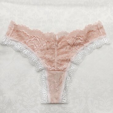 Flowering-開花　ソング　レース　ピンク　Tバック　(M size)