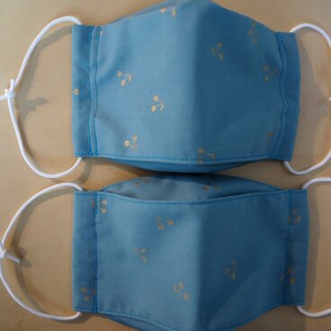 ＊立体・舟形マスク・明るい青緑＊