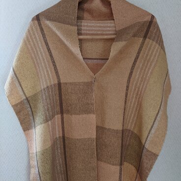 草木染め手織りショール