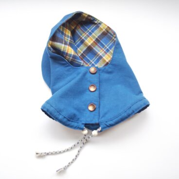 青ずきん フランネル 青×黄