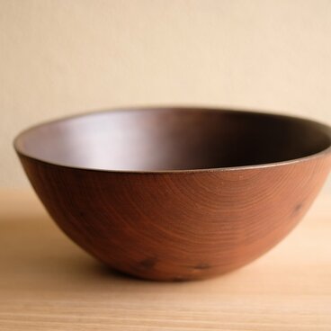 クルミ・ボウル　　内錫仕上げ