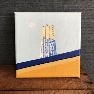 キャンバスアート　原画【見上げるとき】