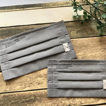 冬マスク☆プリーツマスク☆グレーモカ☆可愛いマスク☆かっこいいマスク☆オシャレマスク☆