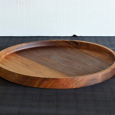 尺柿渋盆　サクラ　３０ｃｍ ｘ 2.５ｃｍ