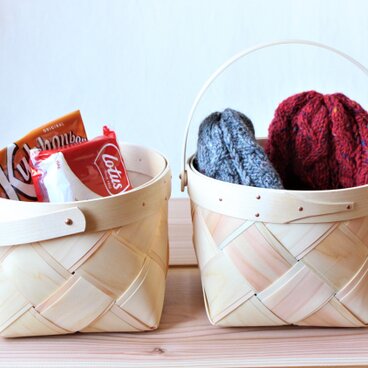 木曽桧のバスケット（S）