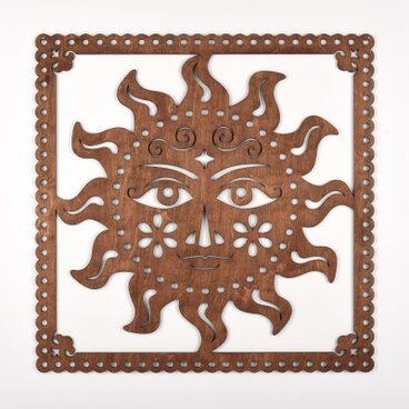 ビッグウッドフレーム「太陽の王子」（木の壁飾り）