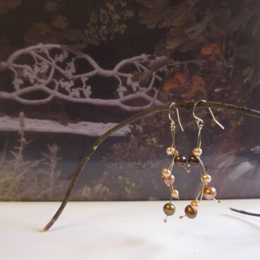 ゴールドパール Branche 14kgf ピアス