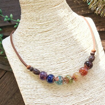 オルゴナイト チャクラネックレス 長さ調整可能