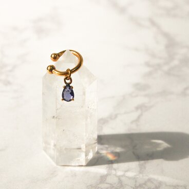 イヤーカフ×アイオライトsilver －Myrtille－