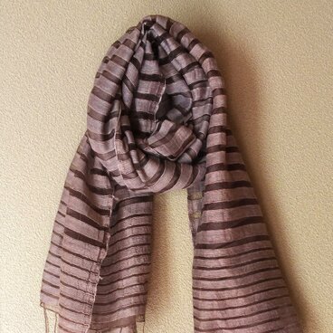 草木染めストール 紅茶