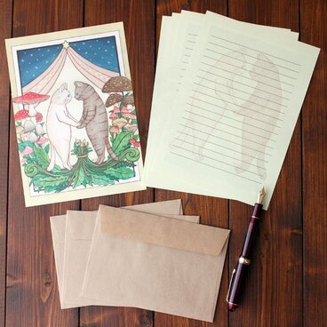 ●猫とネコの絵本シリーズ5●STAND BY ME　レターセット