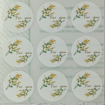 ミモザのfor  youシール