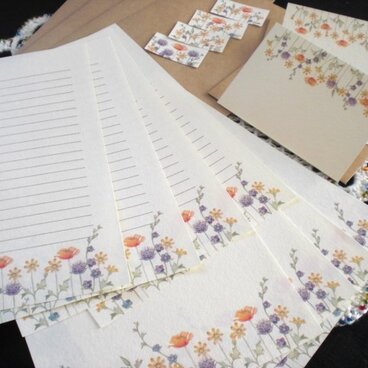 レターセット＆メッセージカード（野の花）