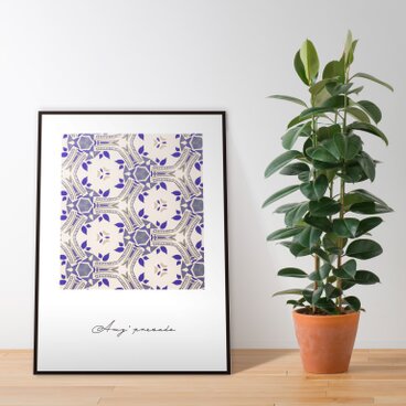 【送料無料】インテリアポスター05 sumire water