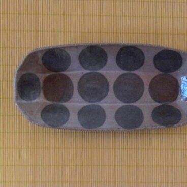 船型　長皿（中）陶器　ドット